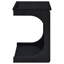 Table d'appoint en forme de C avec roulettes Ralston - noir-481569722