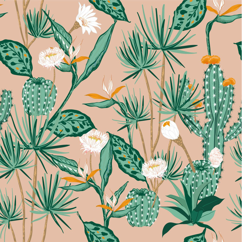 Annamay Pre-Pasted Vinyl Floral