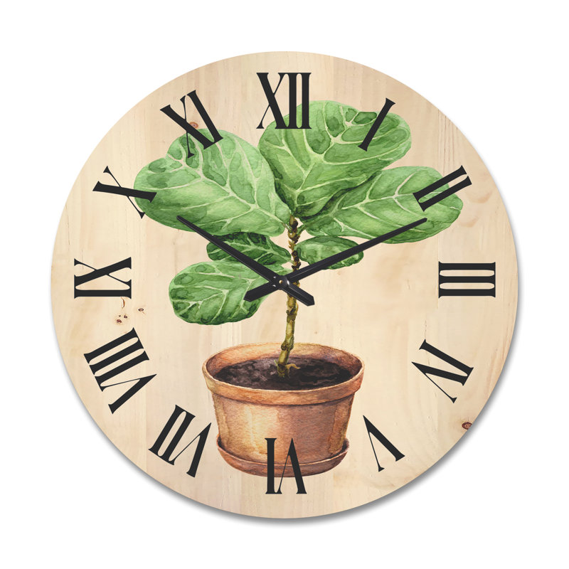 Horloge murale Ficus Lyre, Grand