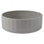 Lavabo de salle de bain DeerValley 17 po x 6 po, lavabo vasque gris clair en béton, lavabo de salle de bain rond au-dessus du comptoir
