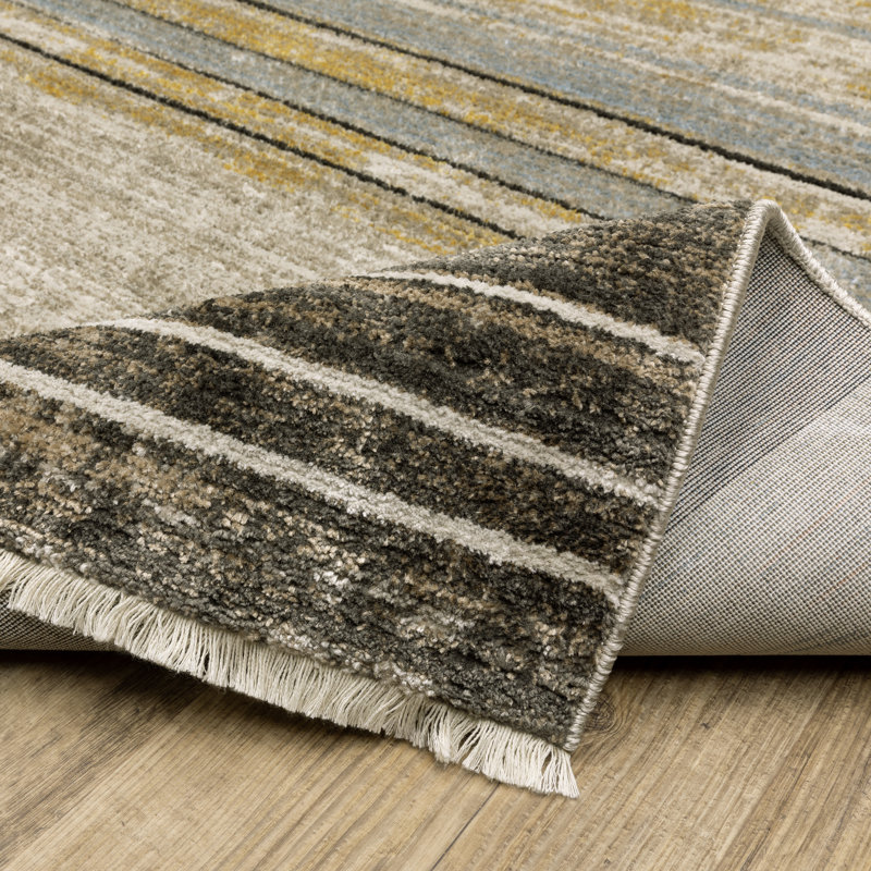 Breylee Abstract Indoor Rug, Rectangle 5'3" x 7'6"