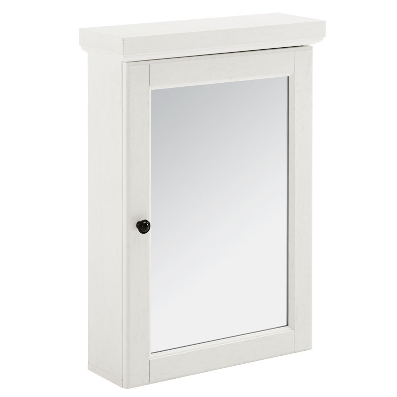 Armoire à pharmacie à 1 porte avec 3 tablettes réglables Arjae