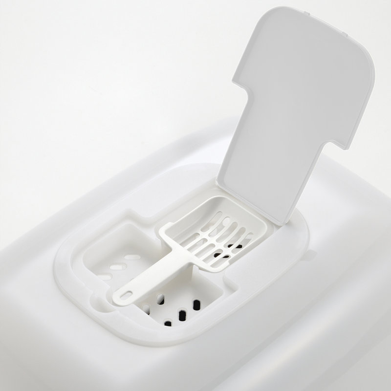 Bac à litière pour chat Paw Trax, Blanc