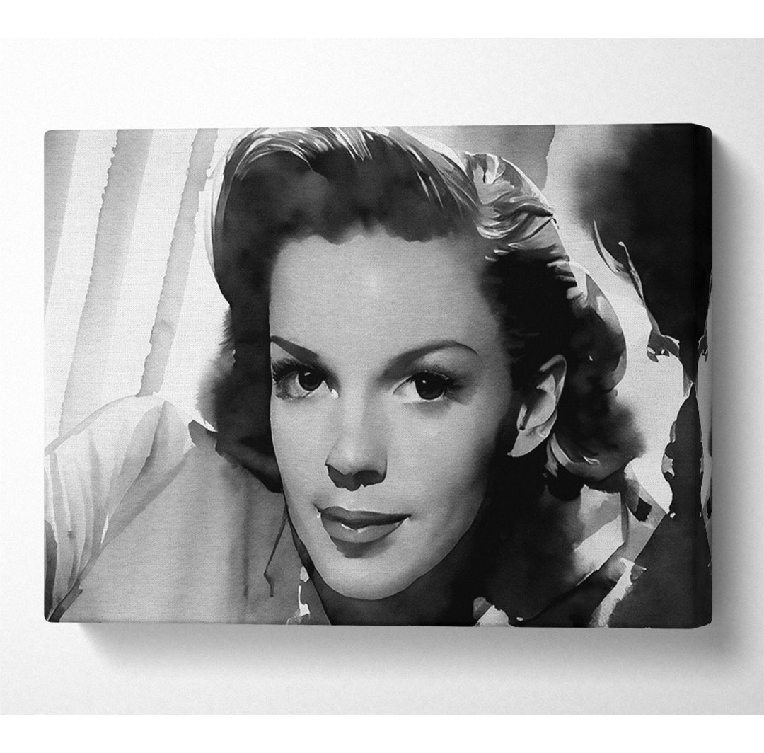 Judy Garland Retro - Wrapped Canvas Kunstdrucke