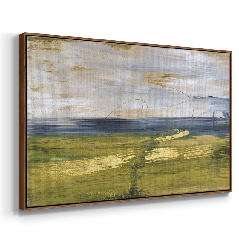 «Sky and land II», reproduction sur toile, H 27 po x l 41 po x P 2 po, Noyer