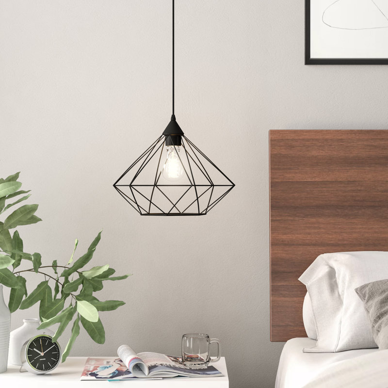 Freya 1 - Light Black Geometric Pendant