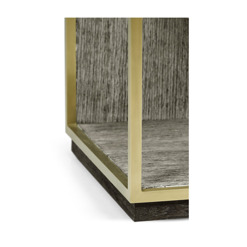 Geometric 24'' W Solid Wood Nightstand