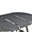 Table de salle à manger extensible moderne en gris - Facile à assembler-1039259116