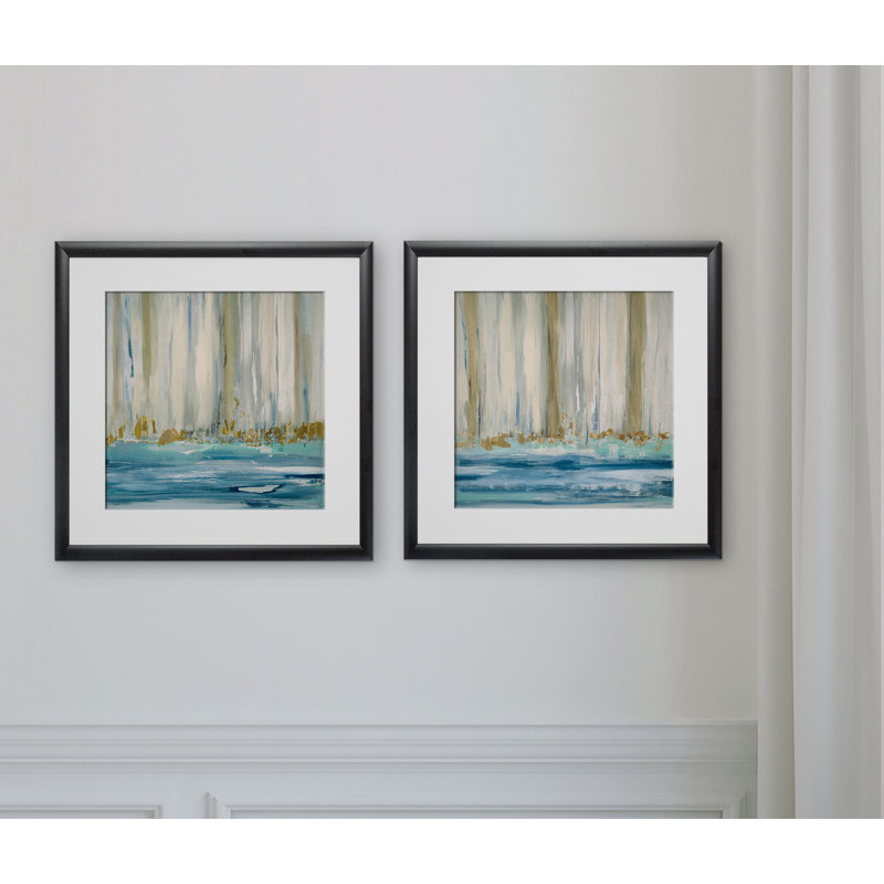 «Mountain Water», impression encadrée, Cadre noir