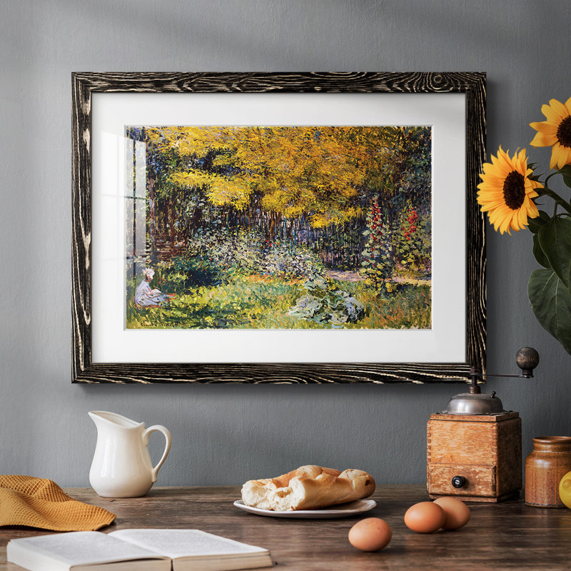 Le jardin. (Le Jardin), 1876, H 28 po x l 42 po x P 1,5 po, Noir