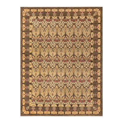 Tapis brun Ikat Moore