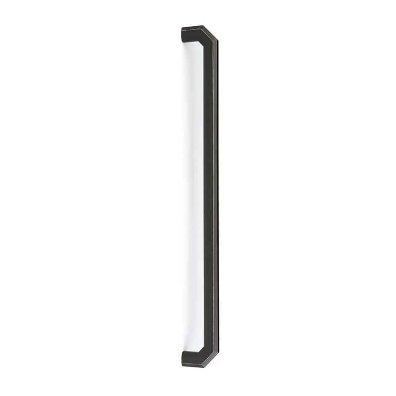 Poignée porte de douche en verre Emtek Riviera (GBTB), Bronze frotté à l'huile, 18"