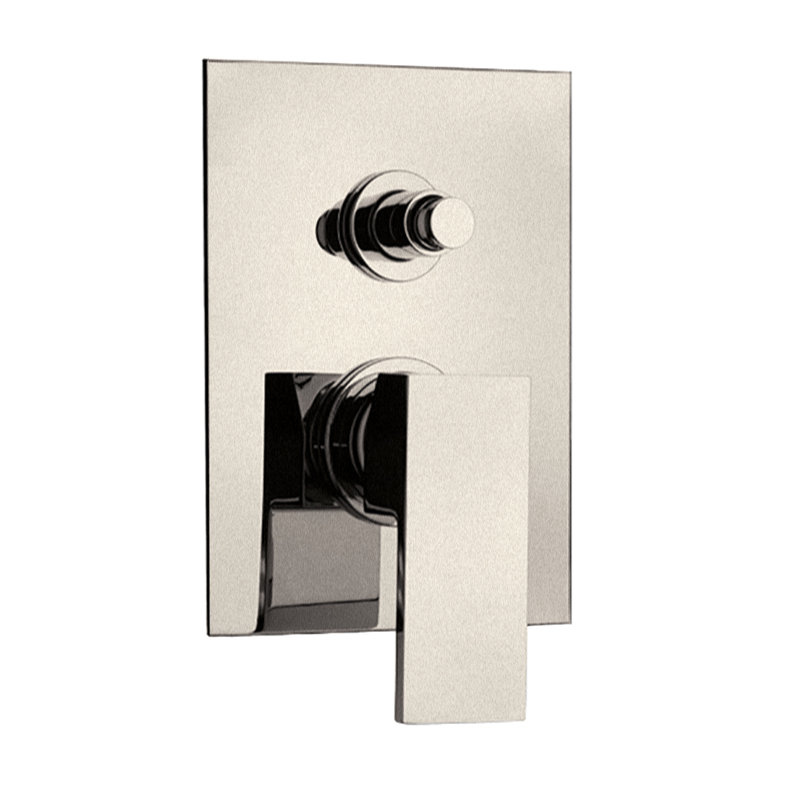 Corsini Pressure Balanced Valve Trim Only with Diverter with Single Lever Handle, Valve Required, Brushed Nickel