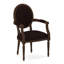 Chaise avec accoudoirs en tissu Dauphin-71069641-71069677