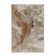 Abstract Machine Woven Marble Mocha Swirl Polypropylene Area Rug in Beige