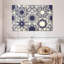 Motif de carreaux ornés bleu Kerner-107931929