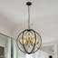 6 L Industrial Chandelier Lamp Globe Pendant Lights
