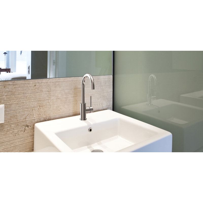 Robinet de salle de bain monotrou avec drain Motegi, Chrome poli