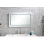 Miroir de salle de bain à DEL avec éclairage avant et arrière, anti-buée, mémoire