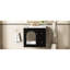 Meuble-lavabo mural avec mesures de 24 po, lavabo en céramique, tiroirs de rangement, esthétique moderne, surface imperméable, compatibilité du robinet, poignée élégante pour les salles de bain à espace limité, design,