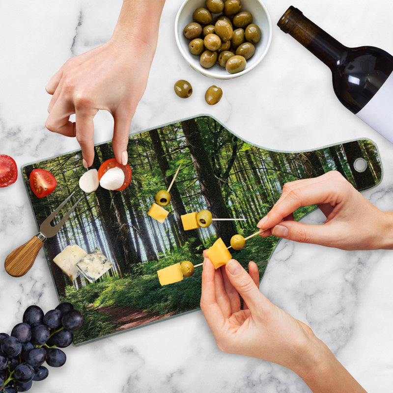 Planche à découper en bois trempé Ambesonne