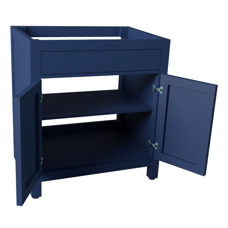 Dayton 30'' Single Bathroom Vanity Base Only, Navy Blue