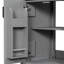 Meuble-lavabo moderne de 48 po comprenant un lavabo en céramique, une structure en bois massif et une tablette réglable en forme de U pour un lit double Essentials avec double lavabo, fonction silencieuse à fermeture en douceur, articles de toilette à tiroir rabattable-1004515982