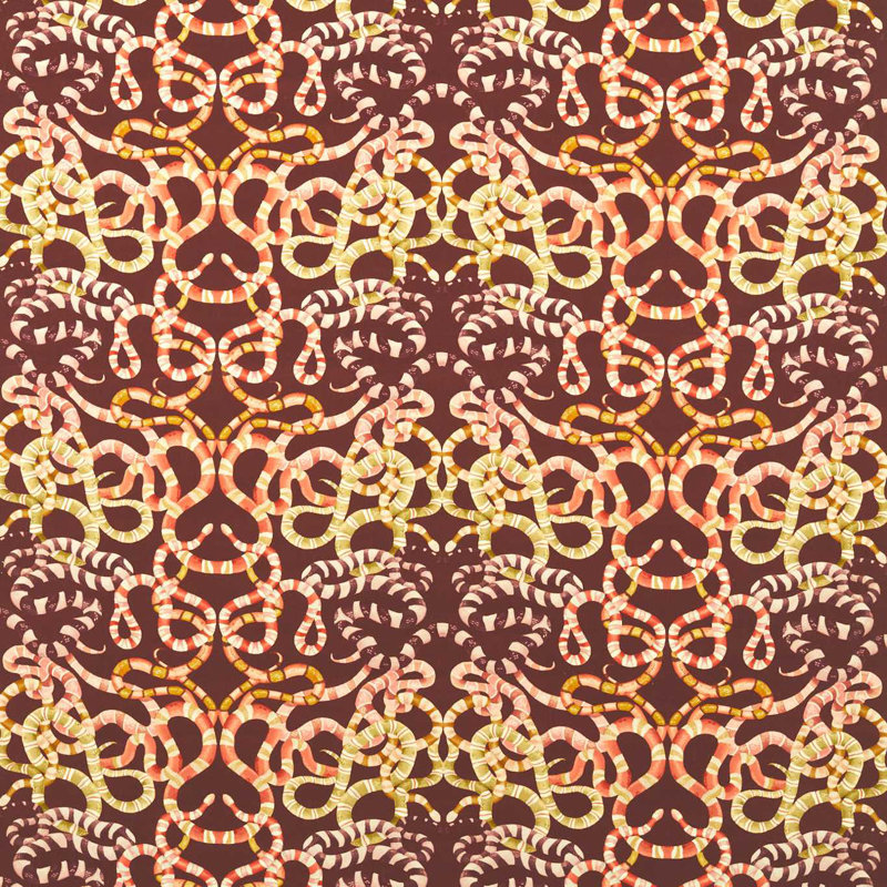 Serpenti Velvet Fabric, Brown