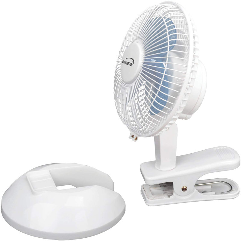 Kool Zone 6" Table/Clip Fan- White