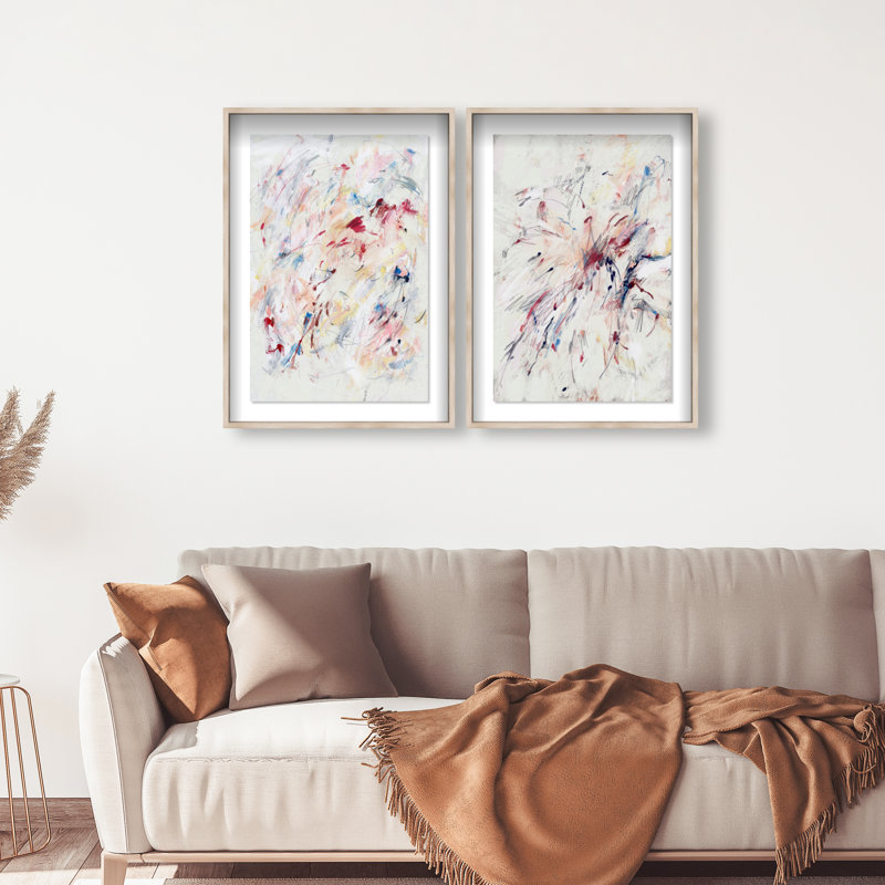 Feels Like Love Set Set by Oliver Gal, 33"H x 23"W, Natural Oak Shadowbox