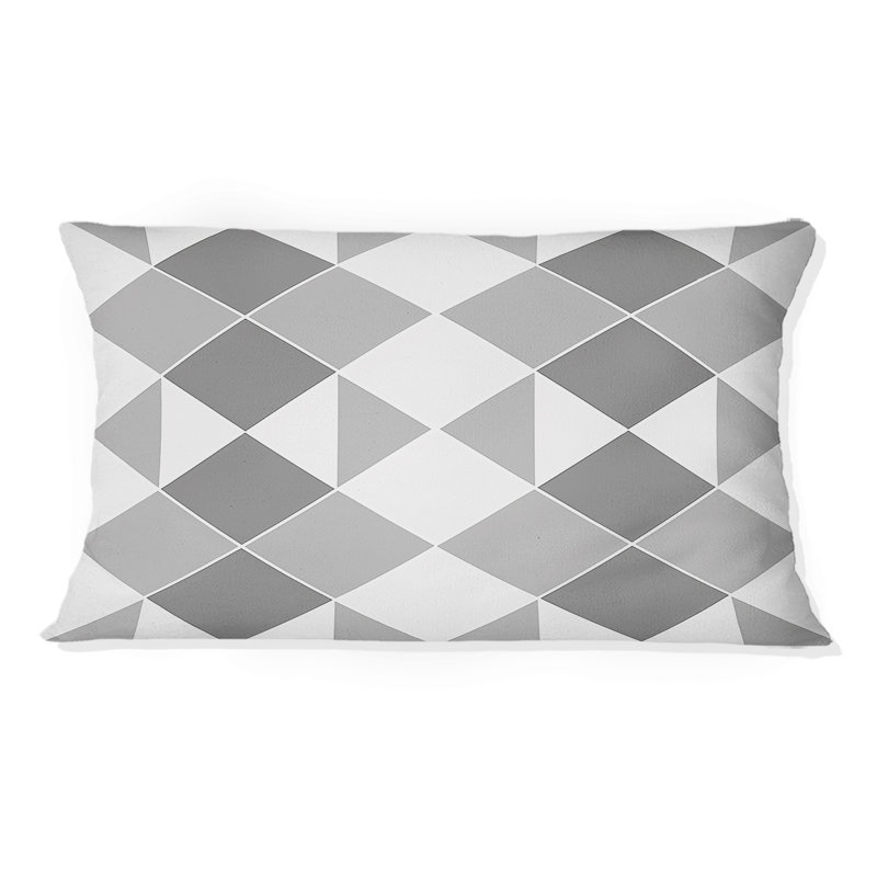 Motif lombaire gris et blanc à motif argyle II