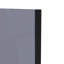 Matte Black Walk In Shower Enclosure Wet Room Grey Glass Screen Pack 1400mm and 700mm Panels