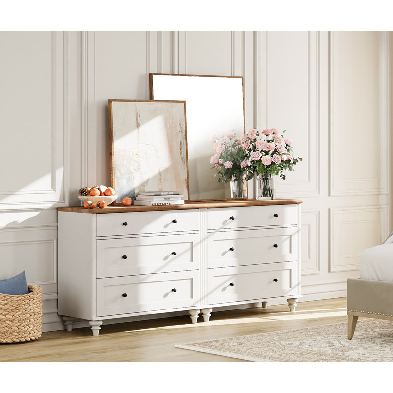 Commode double 6 tiroirs Keyla