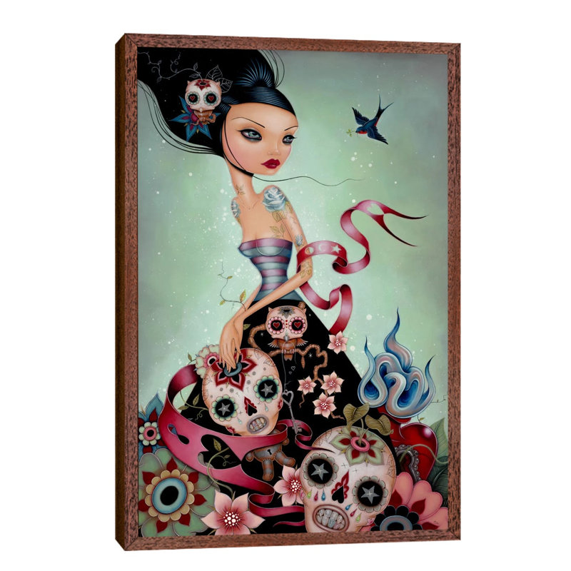 Dream Escape by Caia Koopman - Painting on Canvas, 66.04 cm H x 45.72 cm W, Brown Floater Framed