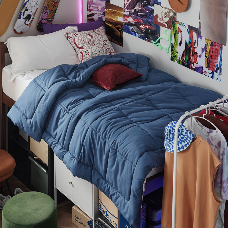 Bedsure Full Box-Stitch Down Alternative Duvet Insert – Royal Blue , All-Season Comforter, Full Comforter, Royal Blue