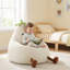 Fauteuil à billes aubergine avec housse lavable pour chambre d'enfant-129873409