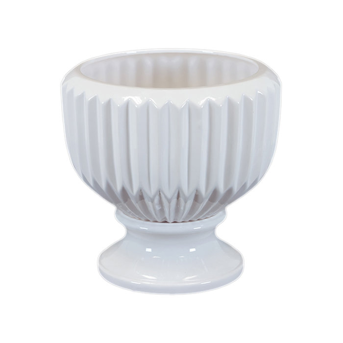 Ceramic Table Vase, White