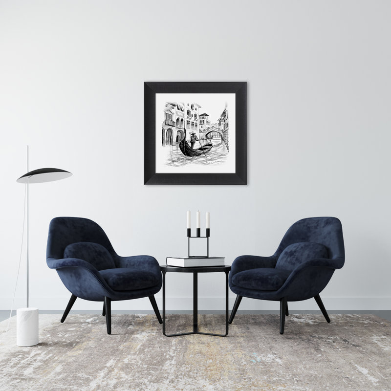 Gondola In Venice No.1 by NONE - Single Picture Frame Graphic Art.