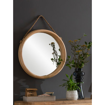 Sushmita Rattan Flat Wall Mirror