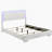 White High Gloss 4-Piece Queen Bedroom Set