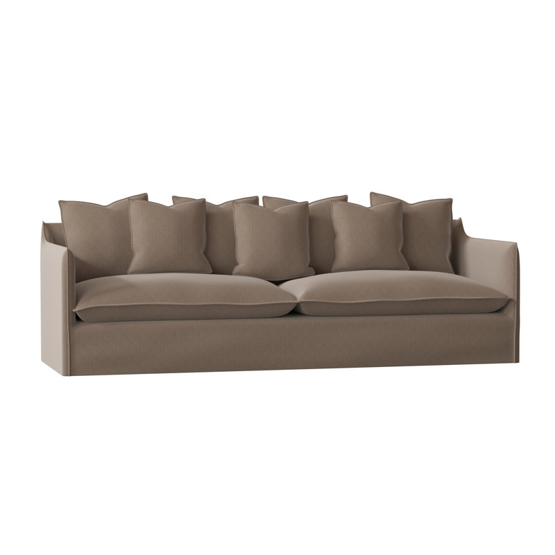 100'' Slipcovered Sofa, Key Pumice, Medium, Standard