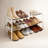 Yamazaki Home Adjustable Shoe Rack, Spacesaving Storage Solution, Steel, Expandable, Stackable-323004190