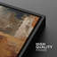 «Dark Brown Blue Pastel Strokes», reproduction sur toile 2 pièces-87607348-119400501-87607350