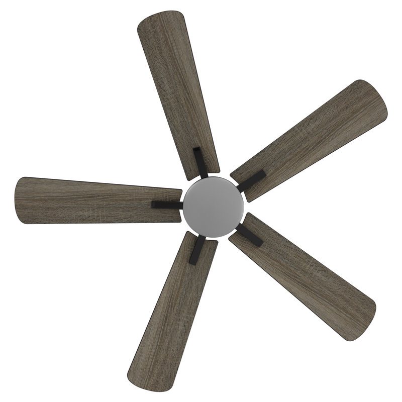 Ventilateur de plafond intelligent de 52 po avec télécommande, trousse d'éclairage incluse, fonctionne avec l'assistant Google et Amazon Alexa, raccourci Siri.