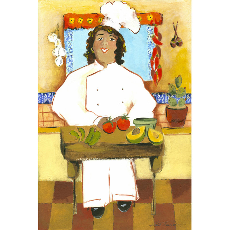 Jolly Mexican Chef by Kris Taylor - Wrapped Canvas Painting, 46cm H x 30cm W x 3.8cm D
