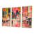 Toile avec cadre flottant or