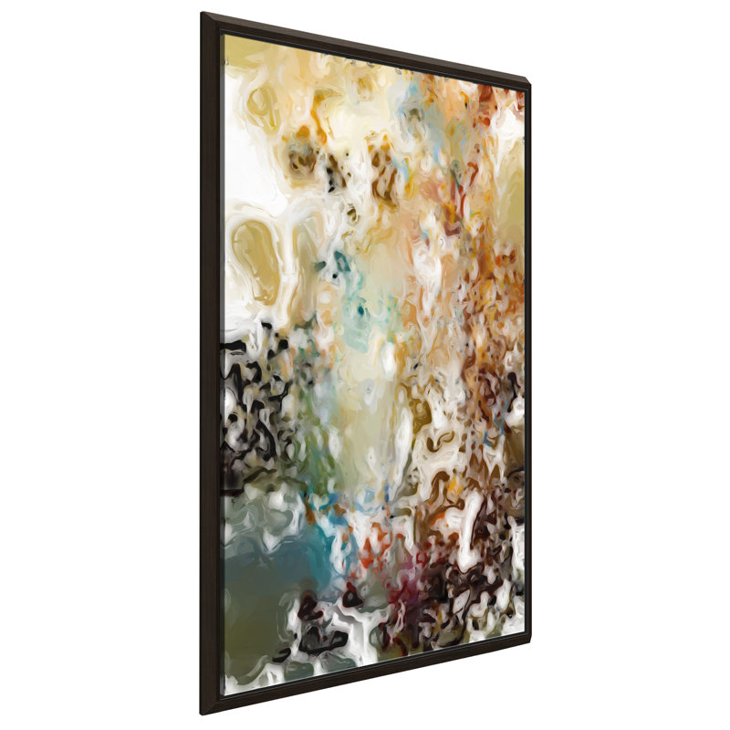 " Where The Mind Goes " by Mark Lawrence, 63.5" H x 39.5" W x 2" D, Espresso Floater Frame