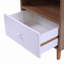 Ensemble de 2 tables de chevet, table de chevet avec tiroir et tablette Mid-Century-22910893
