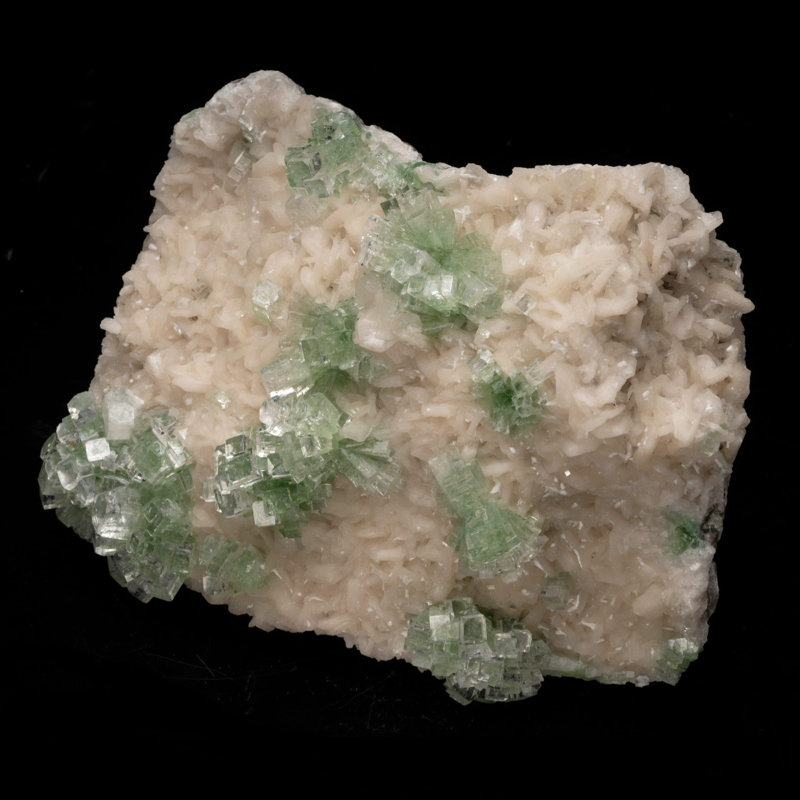 Puits vert apophyllite sur Stilbite / 7 lb