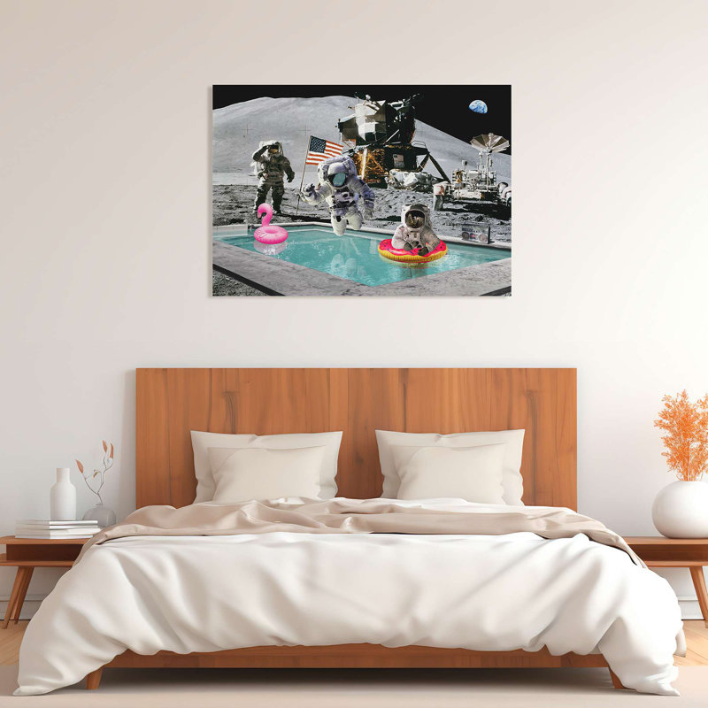 Surreal Photograph: Moon Pool by Astrolabs - Wrapped Canvas Print, 50cm H x 70cm W